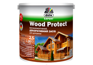 Антисептик засіб для дерева Dufa Wood Protect, 0,75 л, білий, шовковистий глянець 11921 фото