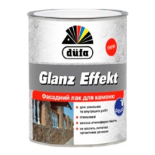 Лак по камню Dufa Stone Glanz Effekt, 0,75 л, бесцветный камень, глянцевый 35202 фото