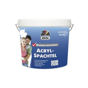 Шпаклевка готовая акриловая финишная MGF Acryl-Spachtel, 1,5 кг, белый 64123 фото