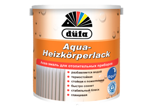 Аква-емаль для опалювальних приладів Dufa Aqua-Heizkörperlack, 0,75 л, білий, глянсовий 58421 фото