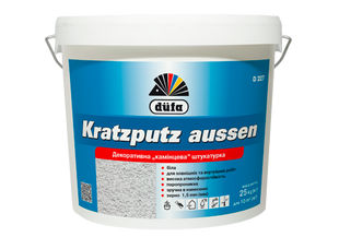 Штукатурка акрилова «баранчик» Dufa Kratzputz aussen D227, 25 кг, білий 70624 фото